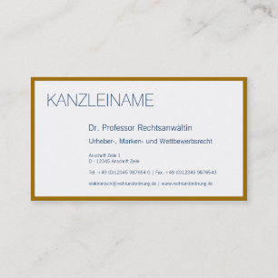 Gold arround visitenkarte