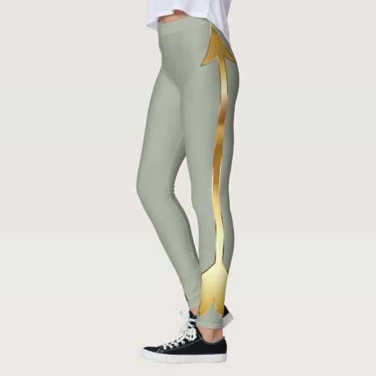 Gold Arrow Gray Leggings (Links)