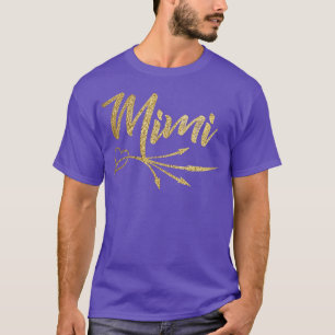 Gold Arrow Heart Mimi T-Shirt