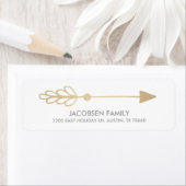 Gold Arrow Weihnachtskarten-Rücksendeadressen-Aufk (Insitu)