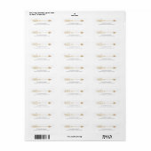 Gold Arrow Weihnachtskarten-Rücksendeadressen-Aufk (Vorne)