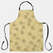 Gold Arrows Black Sternexplosion Fifties Style Schürze (Vorderseite)