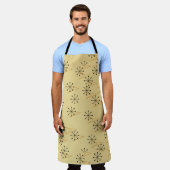 Gold Arrows Black Sternexplosion Fifties Style Schürze (Getragen)