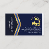 Gold Arrows Gold Faucet Plumbing Visitenkarte (Vorderseite)