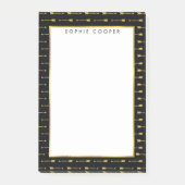Gold Arrows Personalisiert Sticknotes Post-it Klebezettel (Vorderseite)
