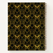 Gold Art Deco 1920er Jahre Rezept Buch (Rückseite)