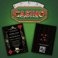 Gold Art Deco 20 Casino Vegas Poker Hochzeit