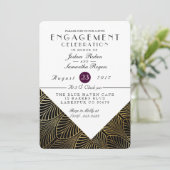 Gold Art Deco der 1920er Jahre | Einladung der Int (Stehend Vorderseite)