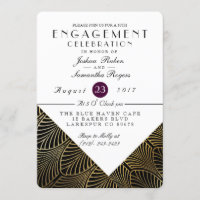 Gold Art Deco der 1920er Jahre | Einladung der Int