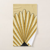Gold Art Deco Design Badhandtuch Set (Handtuch)