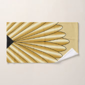 Gold Art Deco Design Badhandtuch Set (Handtuch)