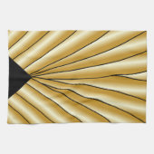 Gold Art Deco Design Geschirrtuch (Horizontal)
