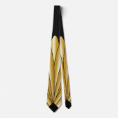 Gold Art Deco Design Krawatte (Vorderseite)