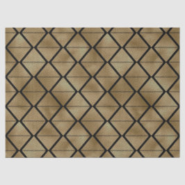 Gold Art Deco Diamanten aus schwarzem Dekor Seidenpapier