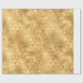 Gold Art Deco Fan Geschenkpapier (Flach)