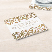 Gold Art Deco Fan Wedding and Celebration Unterset