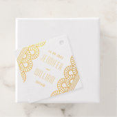 Gold Art Deco Gatsby Style Custom Wedding Geschenkanhänger (Mit Box)