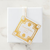 Gold Art Deco Glamour Vielen Dank Geschenkanhänger (Mit Box)