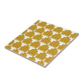 Gold Art Deco Muster Fliese (Seite)