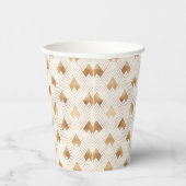Gold Art Deco Muster Pappbecher (Rechts)