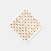 Gold Art Deco Muster Serviette (Ecke)