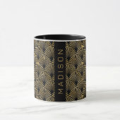 Gold Art Deco Muster Tasse (Zentrum)