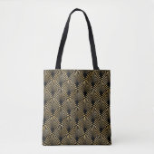 Gold Art Deco Pattern  Tasche (Vorderseite)