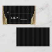 Gold Art Deco Stripe Hochzeiten Platzkarten (Vorne/Hinten)