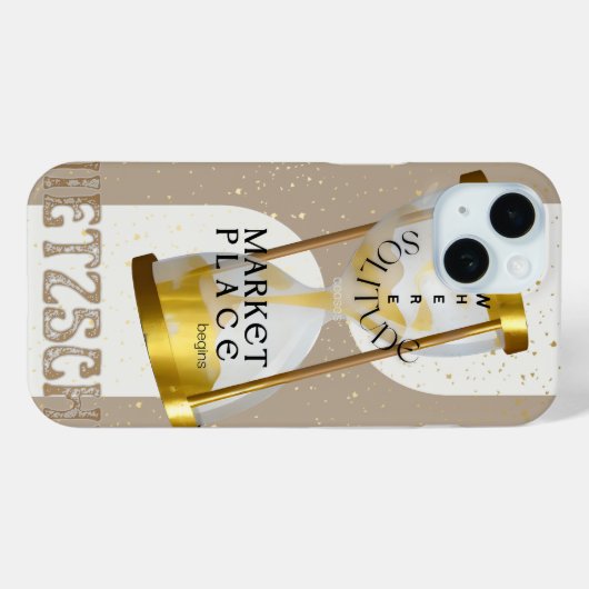 Gold Art Nouveau Introvert Philosophie Zitat Case-Mate iPhone Hülle (Rückseite (Horizontal))