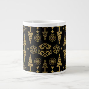 Gold Art Nouveau Weihnachtsdekoration Jumbo-Tasse