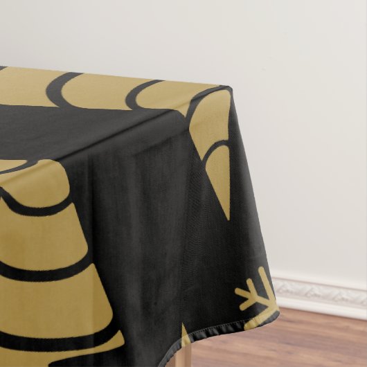 Gold Art Nouveau Weihnachtsdekoration Tischdecke (Beispiel)