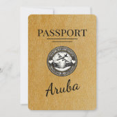 Gold Aruba Pass Save the Date (Vorderseite)