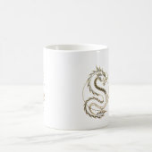 Gold Asia Drachen Tassen (Mittel)