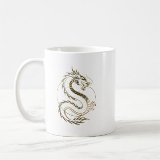 Gold Asia Drachen Tassen