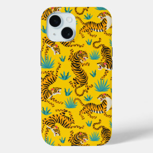 Gold Asian Tiger Pattern Case-Mate iPhone Hülle