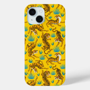 Gold Asian Tiger Pattern Case-Mate iPhone Hülle