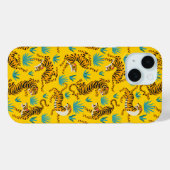 Gold Asian Tiger Pattern Case-Mate iPhone Hülle (Rückseite (Horizontal))