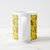 Gold Asian Tiger Pattern Jumbo-Tasse (Rückseite)