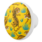 Gold Asian Tiger Pattern Keramikknauf (Rechts)