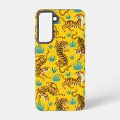 Gold Asian Tiger Pattern Samsung Galaxy Hülle (Rückseite)