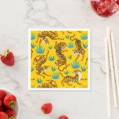Gold Asian Tiger Pattern Serviette (Beispiel)