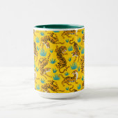 Gold Asian Tiger Pattern Tasse (Zentrum)