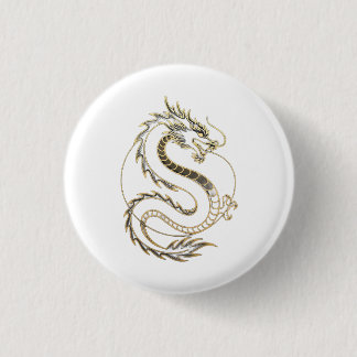 Gold Asien Drache Button