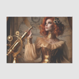 Gold Astronomen Steampunk Viktorianisch Decoupage Seidenpapier