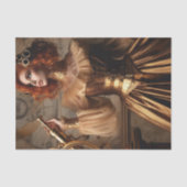 Gold Astronomen Steampunk Viktorianisch Decoupage Seidenpapier (Vorderseite)