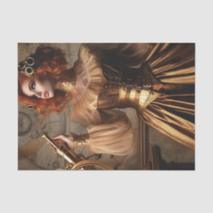 Gold Astronomen Steampunk Viktorianisch Decoupage Seidenpapier