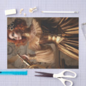 Gold Astronomen Steampunk Viktorianisch Decoupage Seidenpapier (Handwerk)