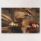 Gold Astronomen Steampunk Vintag Viktorianisch Puzzle (Horizontal)