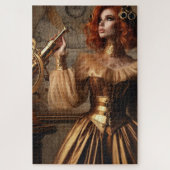 Gold Astronomen Steampunk Vintag Viktorianisch Puzzle (Vertikal)