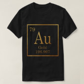 GOLD Au Element Autismus T-Shirt (Design vorne)
